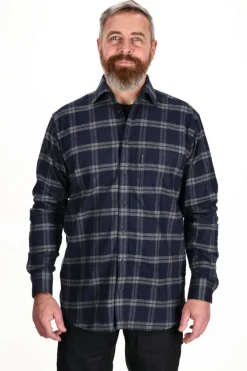 Asivik Blåvand LS skjorte, herre (Dark Blue)