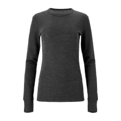 Asivik Hike Wool Blend Uldundertrøje, dame (Black)