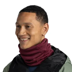 Buff Merino HW Neck Warmer (Tibetan Red)