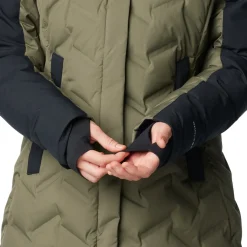 Columbia Mountain Croo III Mid Down dunjakke, dame (Stone Green Black)