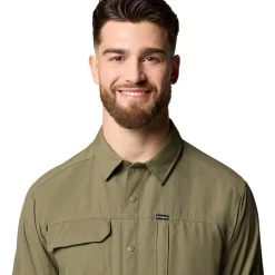 Columbia Skien Valley LS Skjorte, herre (Stone Green)