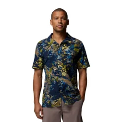 Columbia Tech Trail Utility Printed Shirt, herre (Mountain Blue)