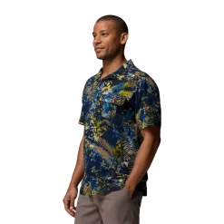 Columbia Tech Trail Utility Printed Shirt, herre (Mountain Blue)