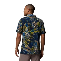 Columbia Tech Trail Utility Printed Shirt, herre (Mountain Blue)