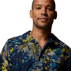 Columbia Tech Trail Utility Printed Shirt, herre (Mountain Blue)