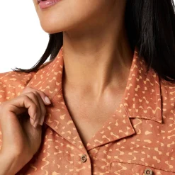 Cotopaxi Afuera Button Up Shirt, dame (Shimmer Cantaloupe)