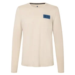 DDS x Saysky Pace Long Sleeve løbetrøje (Beige Melange)