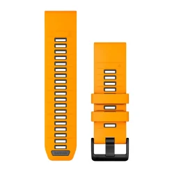 Garmin 26mm QuickFit Silicone urrem (Spark Orange / Graphite)