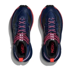 HOKA ONE ONE Mafate Hike vandrestøvle, dame (Midnight Blue / Neon Flame)