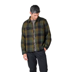 Klitmøller Collective Casper Shirt, herre (Olive Check)