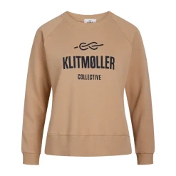 Klitmøller Collective Maja Logo Crew, dame (Sand)
