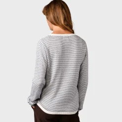 Klitmøller Collective Silje Knit bluse, dame (Cream Navy)