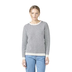 Klitmøller Elaine Knit Sweater, dame (Cream Navy)