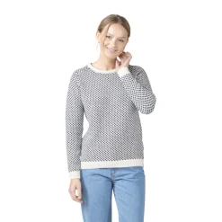 Klitmøller Elaine Knit Sweater, dame (Cream Navy)