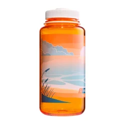Nalgene Wide Mouth Sustain drikkedunk 1 L (Clementine Sunset)