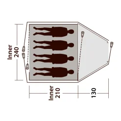 Outwell Cloud 4 campingtelt, 4 personer