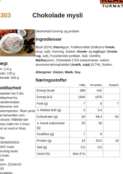 Real Turmat Morgenmad m. Choko