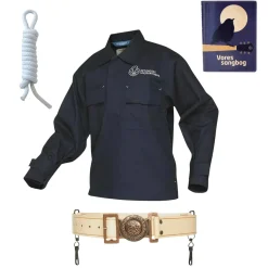 Spejder startpakke med kort anorak uniform str. 140