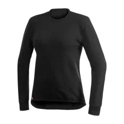 Woolpower Crewneck 200 uldundertrøje, unisex (Black)